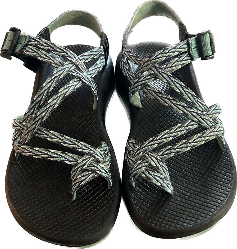 Chaco Women's ZX2 Classic Aqua Blue Strappy Outdoor Sandals Size 8